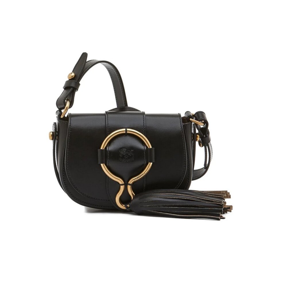 IL BISONTE Consuelo Women's crossbody bag in black leather